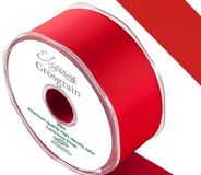 Eleganza Premium Grosgrain Ribbon 38mm x 20m Red No.16 - Ribbons